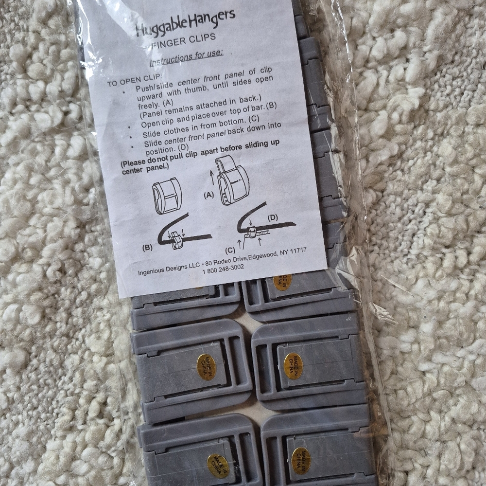 ❤️‍🔥New Pk. Huggable Hanger Finger Clips For Pants Ect - Picture 4 of 5